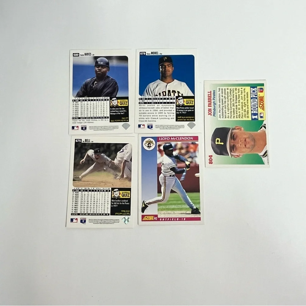 vintage baseball trading cards 90s pittsburgh pirates crafts‎ scrapbooking 20
